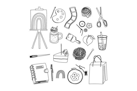 Download Lined Varied Hobbies Equipment - Varied Collection